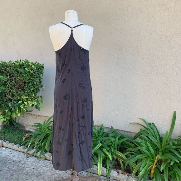 OBEY No. 89 Adjustable Button-Down Maxi Dress with Pockets Black Size XS - Picture 5 of 8